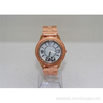 Professional 18K rose gold Diamond Quartz Watch for women e